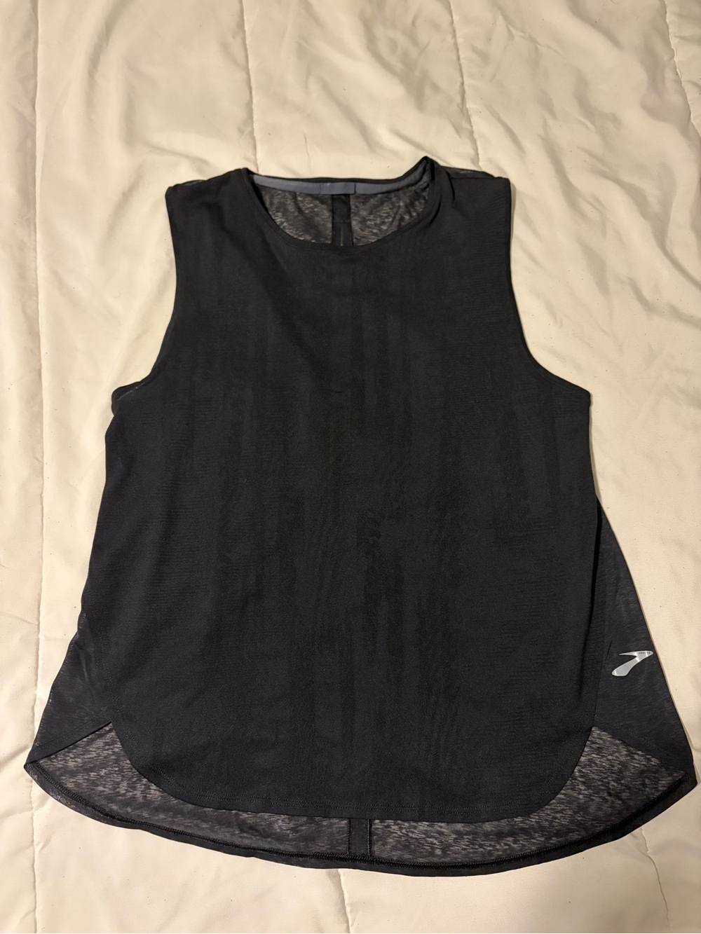 Brooks Black Women's Muscle Tank with Subtle Logo